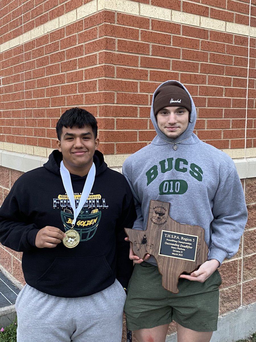 Congratulations to both of these young men! Joey Cantu and John Carden both qualify for the 2022 THSPA State Powerlifting Meet! All of our boys worked extremely hard this year to accomplish their goals! Proud to be their coach! #ThePiratePowerliftingWay