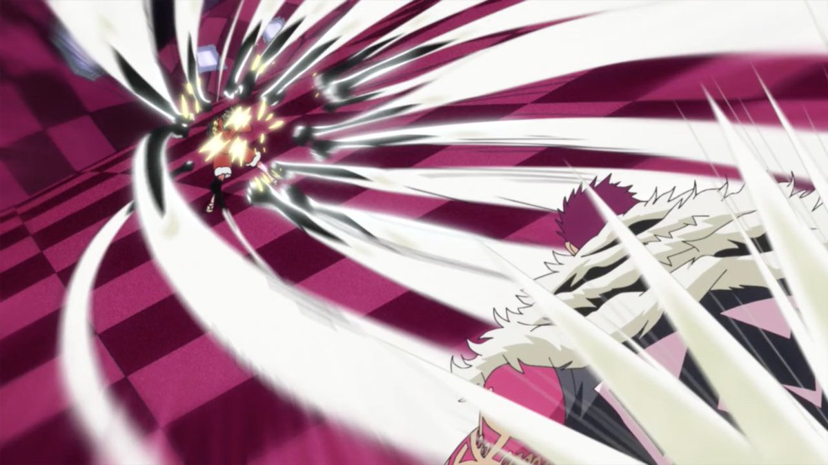 #ONEPIECE1043
-
-
-
-
-
-
-
-
-
If Luffy's possible awakened power is the ability to change the properties of his rubber body to it's PUREST form (tree sap), would that then mean he'd be able to fight more like Katakuri?

He could manipulate his body HOWEVER he wants! 