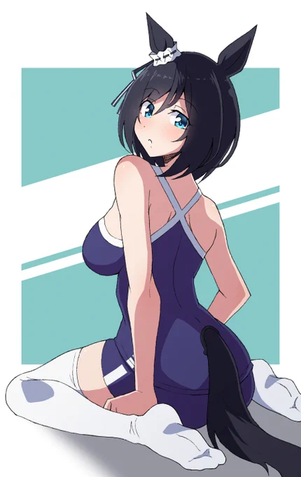 スク水ニーソなエイシンフラッシュ 