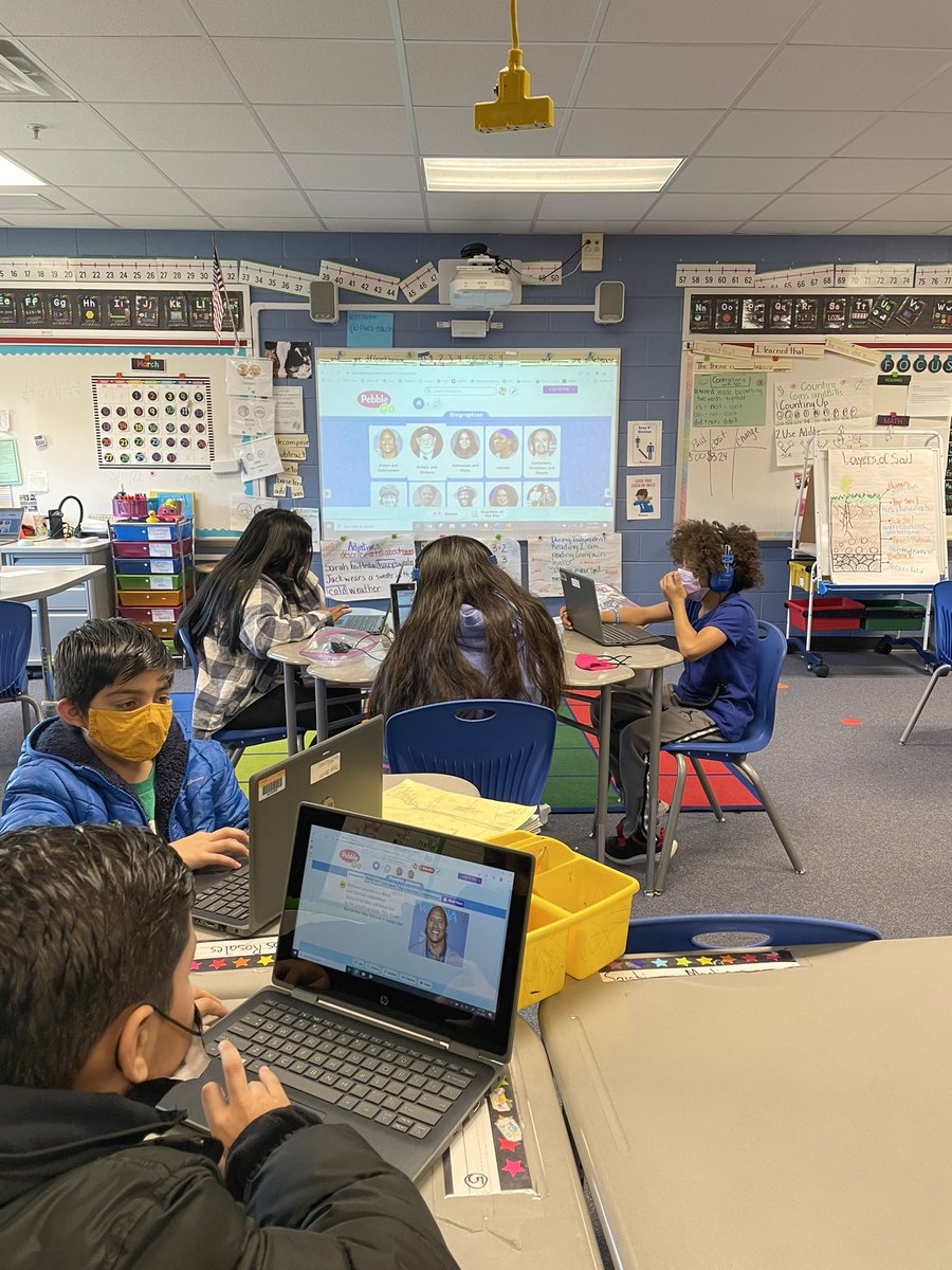 My third graders were busy with some fun engaging things today in reading and math! We explored PebbleGo in reading and we used our Chic-fil-a menu to make change!