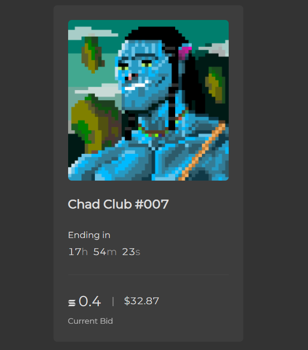 ChadClubNFT's tweet photo. ❗18 HOURS BEFORE IT'S GONE ❗

Chad Club #007
Current Bid :
#007 - 0.4 ◎
Tick Size : 0.1 ◎

Still plenty of time, but don't miss it 💪🔥: https://t.co/qjdqStvTbU

#NFT #NFTs #NFTCommunity #NFTCollection #Solana #SolanaNFTs #SOL #holaplex https://t.co/Jj5zRGDeIX