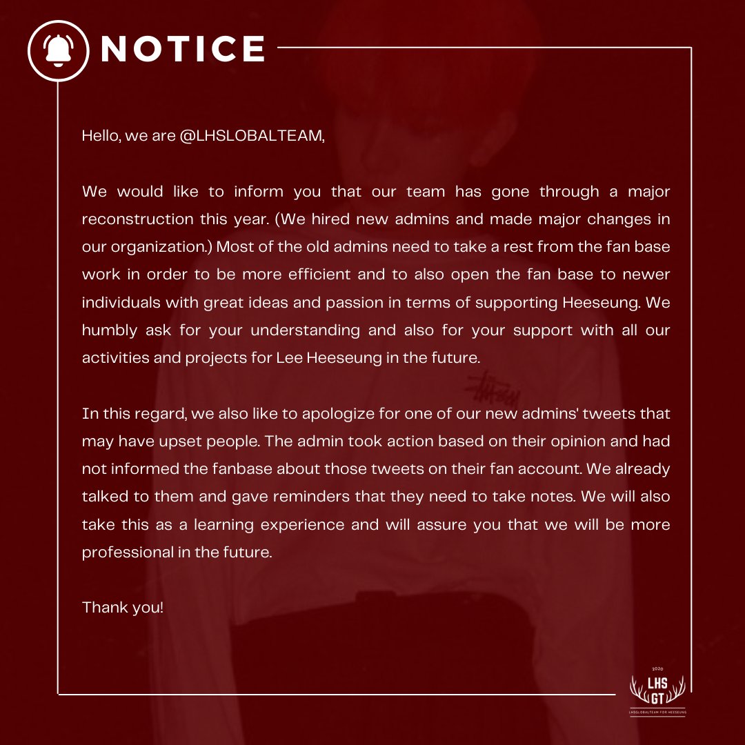 LHSGlobalTeam's tweet photo. [LHSGLOBALTEAM]

Please be informed about the team!

Thank you. https://t.co/hP7P5OgWc2