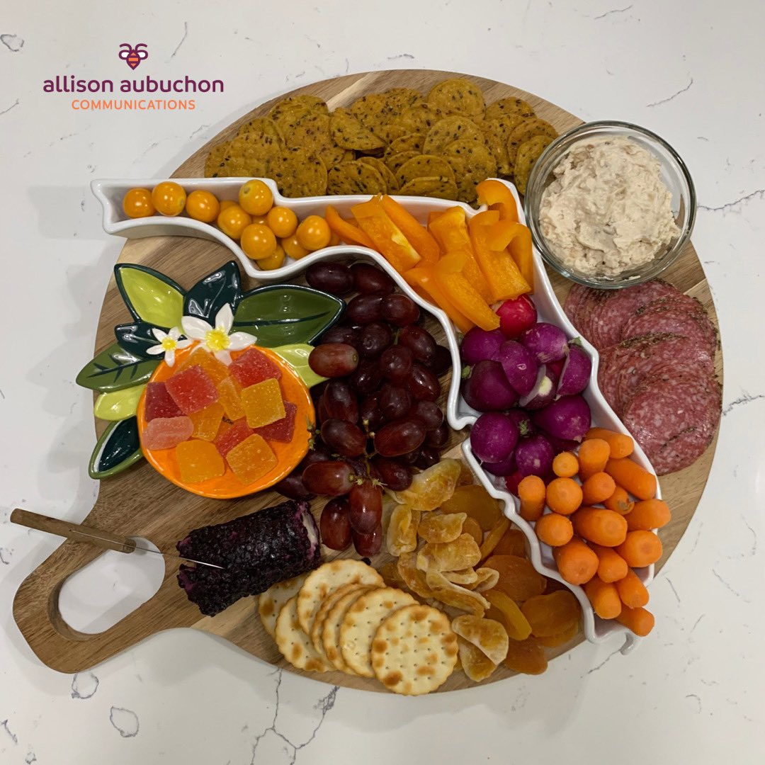 thePRmaven's tweet photo. It’s a privilege to work with so many wonderful people on meaningful issues impacting Floridians. Cheers to advocating for issues you believe in, and cheers to our imperfect but beautiful state. Winding down with some Sunshine charcuterie. 🍊🐝 #buzzwithpurpose #onbrand #FlaPol https://t.co/ndB6yFHw1G