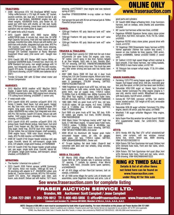 Only 1 Month Away!
#AgTwitter 
Let's see how many Retweets we can get <a href="/flynnfarms/">Bill</a> <a href="/fraserauction/">Fraser Auction Ltd</a> 🚜 🚚 🛻 🚜  
fraser.canbid.com/auctions/catal…
Retweets Appreciated! 🍻🍻