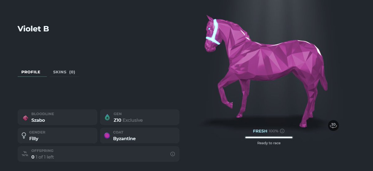 Meet my latest pony! Is she purtty? ;) <a href="/ZedrunN/">ZedRun News</a> Now let's see if I can work with her and if she'll be a winner!!!