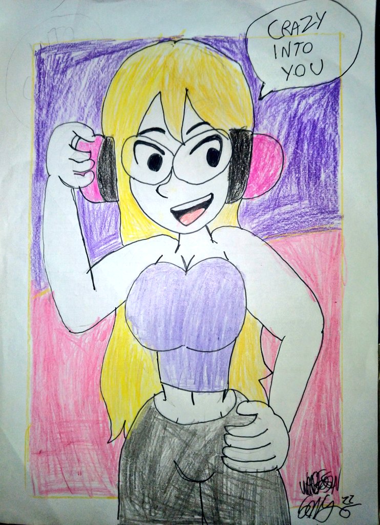 WandersonSonyX3's tweet photo. Into you fo sho all about you.
I love this girl my favorite of mc adore from #RhythmTengoku
#Fanart #Drawing #TradicionalArt
#RhythmHeaven #McAdore
#ArtistOnTwitter #Artwork
#ArtCartoon #DrawingTraditional https://t.co/CigITUtu81