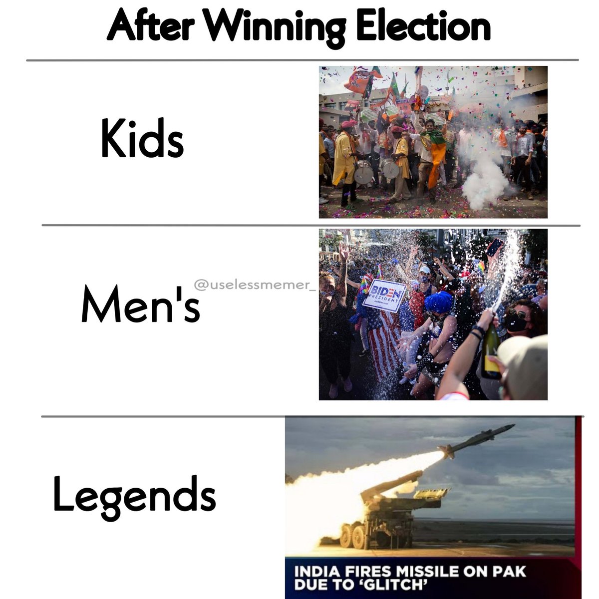 UselessMemer_'s tweet photo. Celebration Level op.... https://t.co/RRxhEx2uXz