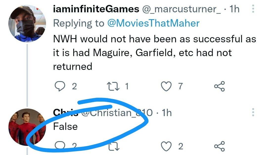 AdarshRameshPi3's tweet photo. @Christian_810 @_marcusturner_ @normaluser797 @MoviesThatMaher "Noone asked how he felt about the movie"
Yeah, literally no one https://t.co/Jcv5JRwZAD