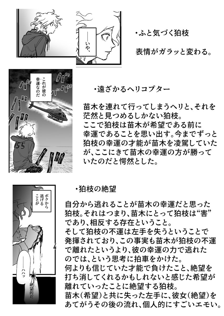 狛苗の解l説。
かいせつしてもわかりにくいって逆にすごいね。ごめんなさい……
でも書きたいこと書けて満足!ヨシ!! 