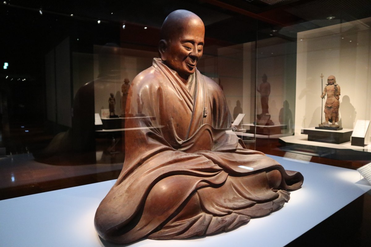 特別展「#最澄と天台宗のすべて」好評開催中です！ 性空上人像の頭部に