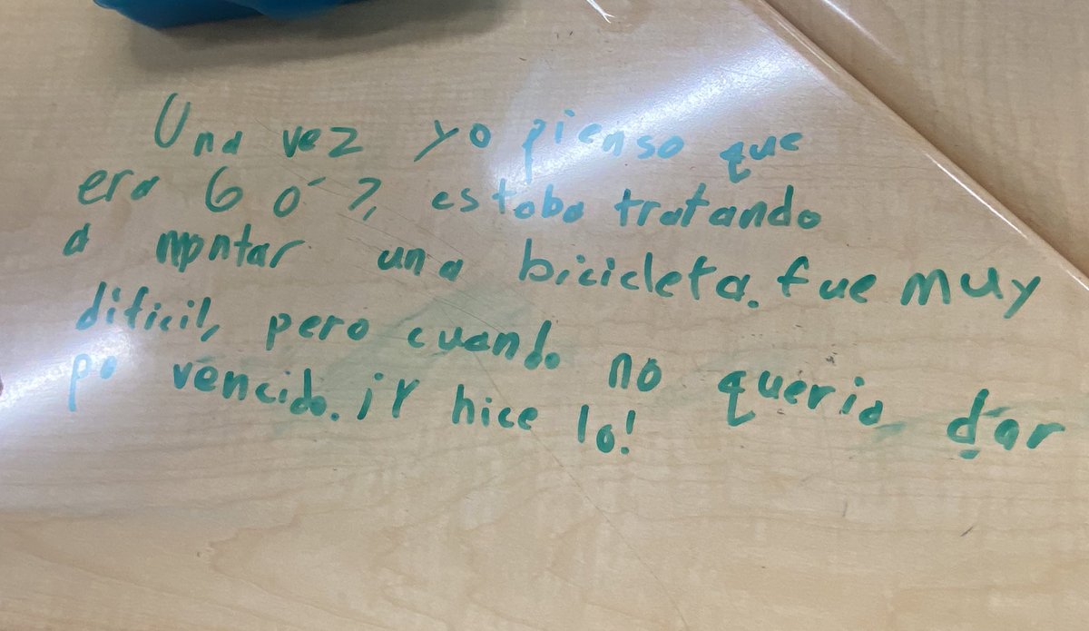 MaestraBarrett's tweet photo. When was a time that you did not give up and showed grit and resilience ?#cvesd #camlearns #science #duallangchat https://t.co/m5MauiEKpi