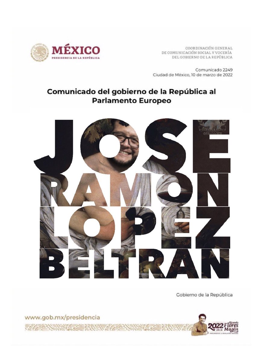 gaulloa21's tweet photo. ¿Ya sabemos de qué vive?

#JoseRamonLopezBeltran20 https://t.co/Lb5RqjbiJm