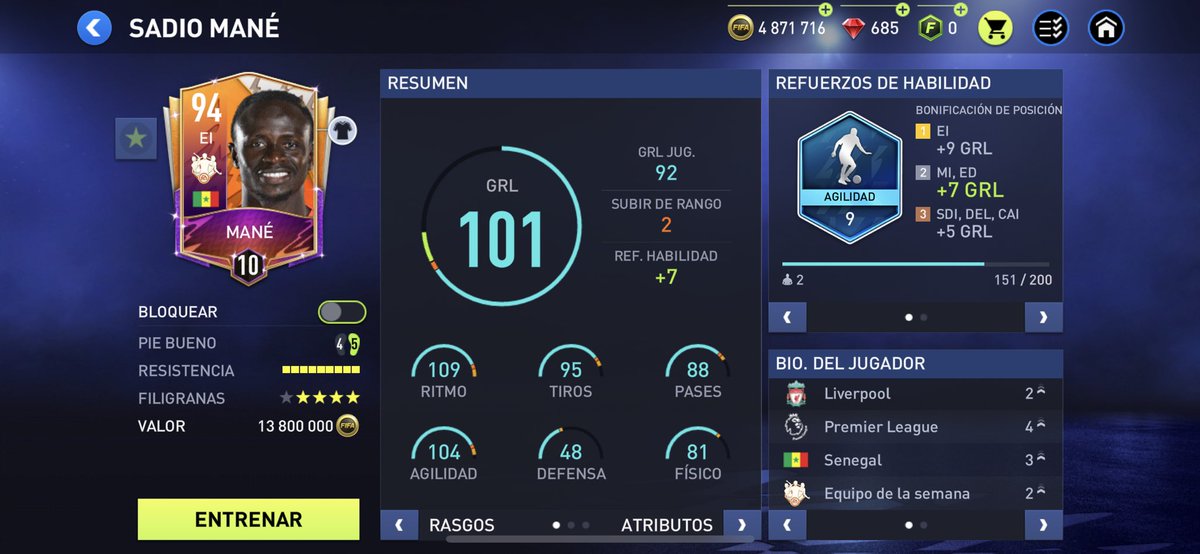 KeynerCR's tweet photo. Recomiendan vender a Mane y comprar a Son de 91 o el de 93?
PD: estoy usando alineación con MI.
@tutiofifa 
Se agradece RT https://t.co/jqap7Hei6x