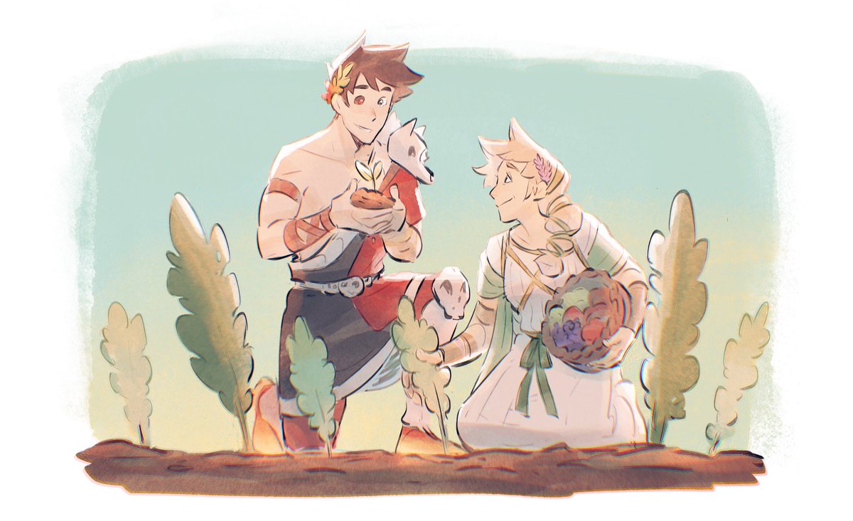 evriikas's tweet photo. Zagreus, his family, and plants! 🌱 (1/2)
#HadesGame https://t.co/dh6UyBhOEO