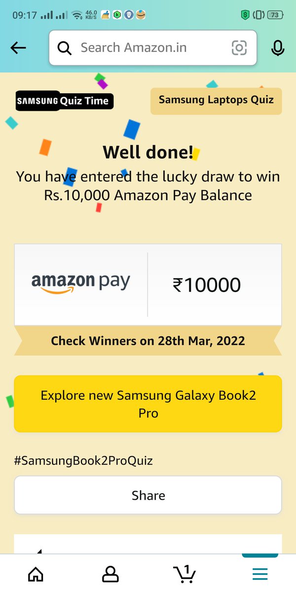 AmitKumar606147's tweet image. #SamsungBook2ProQuiz