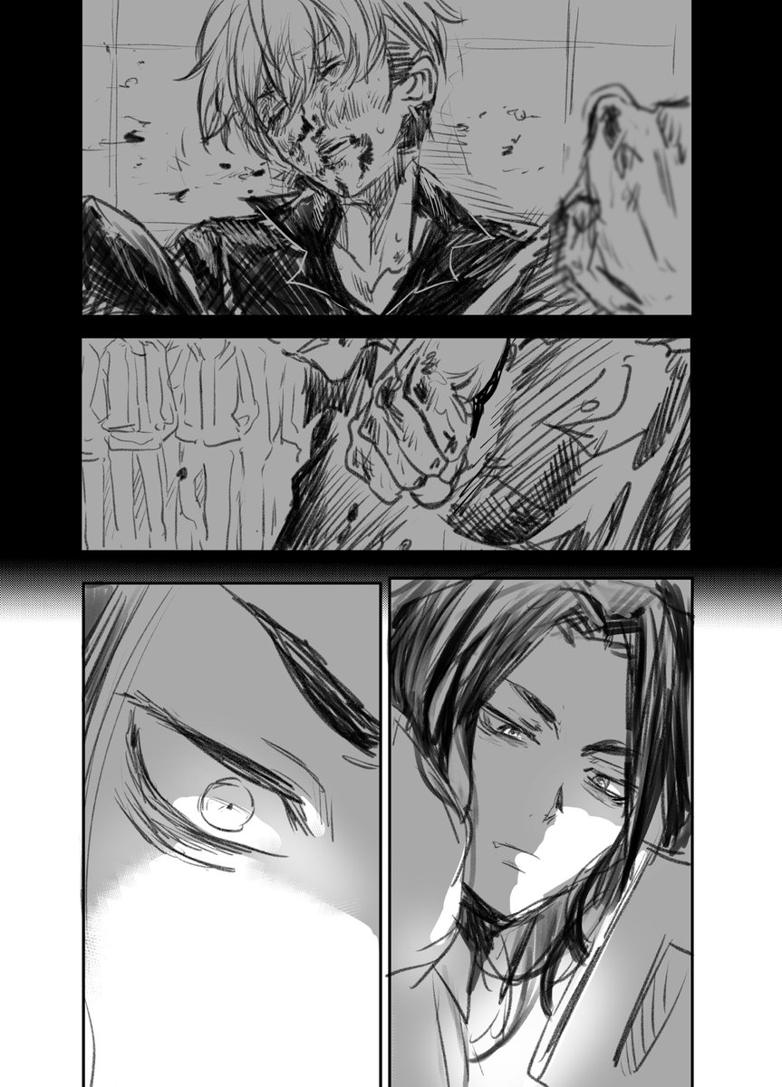 ooooniginigi's tweet photo. らくがき漫画 ※暗い ※暴力表現 https://t.co/br3biLSzSt