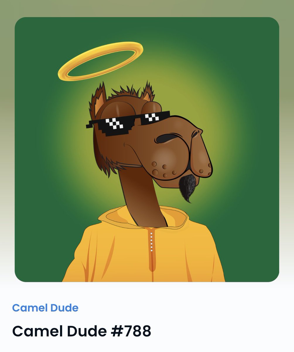 simply_morocco's tweet photo. 🔥Camel Dude NFT collection🔥
A project to support the tourism community. Check it out https://t.co/RWH7VsWVXc 
#nftcollectors #NFTdrop #NFTartists #nft #Morocco #openseaNFT @opensea #المغرب #cameldude https://t.co/Fj2DytWOmP