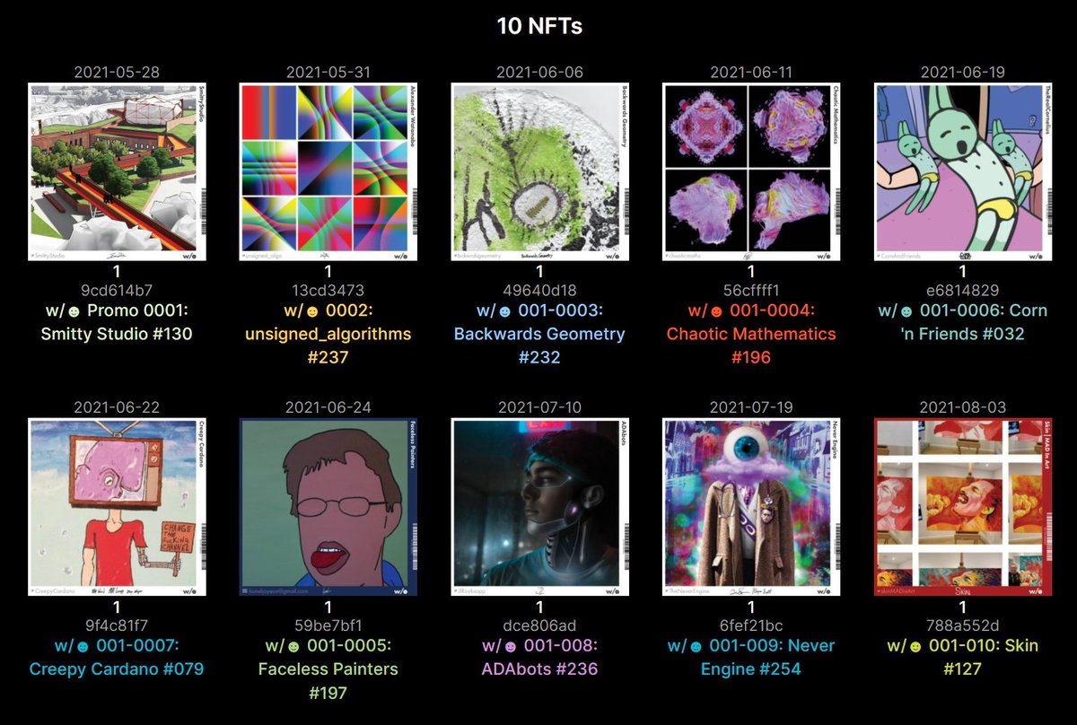 Shout out <a href="/jennslau/">Jenny</a>! She had all <a href="/withfaces_show/">w/☻</a> promo cards except for one so I helped her complete it.

I think this is the first time I've seen a complete collection besides me and #BuffyBot