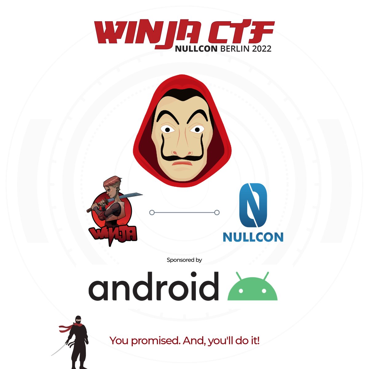 Ready for some fun?
The registrations have just begun for our next CTF! Register at ctf.winja.site/register

#WinjaCTF <a href="/nullcon/">NULLCON</a> <a href="/Android/">Android</a> #NullconBerlin2022