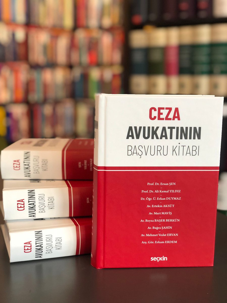 Bir başucu eseri olacağına inandığımız yeni kitabımız çıktı, Türk Hukuku'na ve Hukuk Camiasına katkı sağlaması dileğiyle...