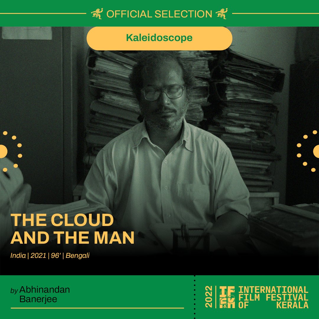 @abhinandantales' The Cloud and the Man/#ManikbaburMegh is a story of human loneliness in an age of connectivity, social media, and the chaos of human society, highlighted through the queer relationship of an ordinary man with a cloud, that seems to follow him all the time. #iffk