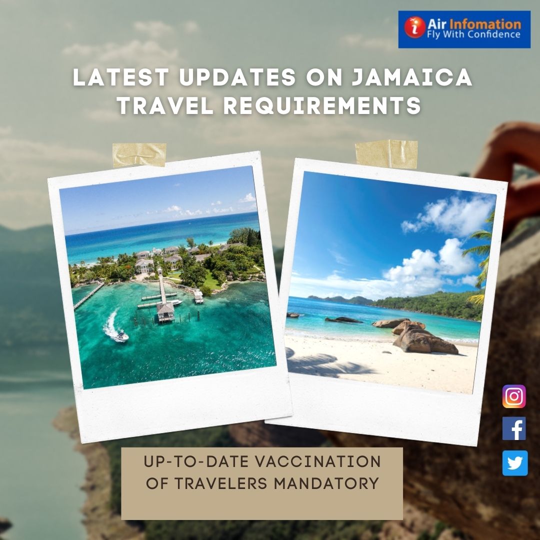 airinformations's tweet photo. Going to be visiting Jamaica anytime soon? Its beautiful beaches and luxurious resorts make Jamaica an ideal travel destination. Know about the latest COVID-19 Jamaica Travel Requirements here: 
https://t.co/9NiW9u8j6c
#jamaica #jamaicatravel #jamaicatravelrestrictions https://t.co/MgeaLTdDAl