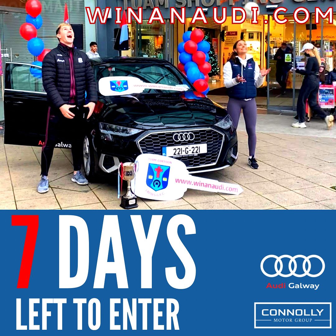 𝟭 𝗪𝗲𝗲𝗸 𝗟𝗲𝗳𝘁 𝘁𝗼 𝗴𝗼 𝘄𝗵𝗲𝗻 𝗼𝗻𝗲 𝗹𝘂𝗰𝗸𝘆 𝗽𝗲𝗿𝘀𝗼𝗻 𝘄𝗶𝗹𝗹 𝗱𝗿𝗶𝘃𝗲 𝗮𝘄𝗮𝘆 𝗶𝗻 𝗮 𝗕𝗿𝗮𝗻𝗱 𝗡𝗲𝘄 𝗔𝘂𝗱𝗶 𝗔𝟯 🔴🔵

Limited tickets left ➡️ winanaudi.com
Make sure you are in it to win it 🚙

#fundraising #raffle #lgfa