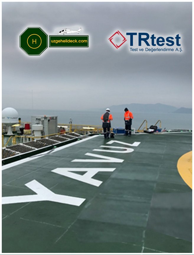 CAP 437 TESTLERİ YERLİ İMKANLAR İLE İLK DEFA GERÇEKLEŞTİRİLDİ.

Yavuz Sondaj Gemisi helikopter pisti zemin kaplamalarının ve açık deniz helikopter pistlerinin yüzey sürtünme katsayılarının CAP 437 standardına göre testleri TRTEST ve UZGEHELIDECK iş birliğinde gerçekleştirildi.