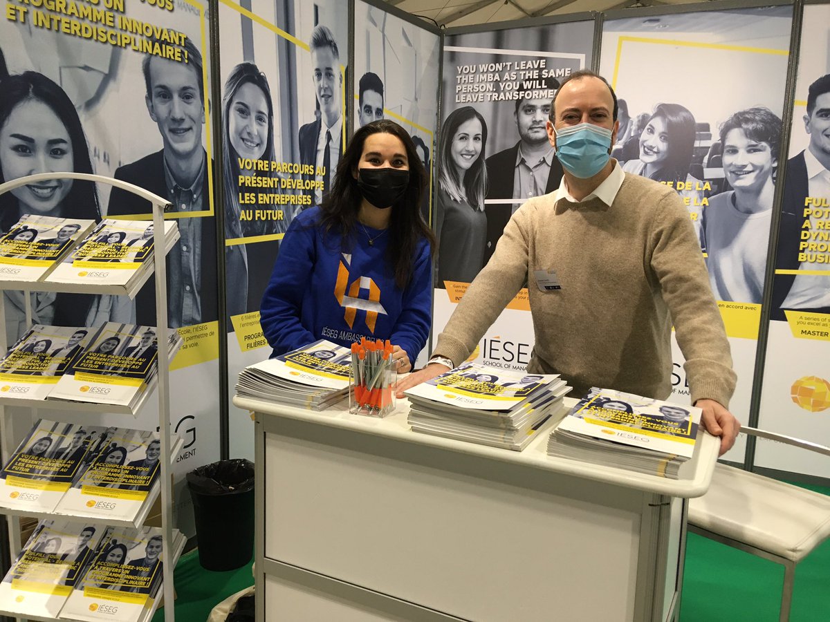 alexia_essery's tweet photo. Venez découvrir notre stand #12 @IESEG au salon @studyrama Masters 1&amp;2 Masteres Spécialisés MSc &amp; MBA #visitIESEG https://t.co/tkF0NQqrMK