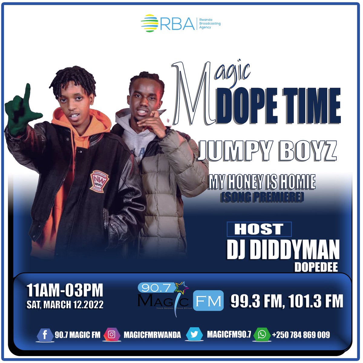 Dj_Diddyman's tweet photo. Catch me live on 90.7 Magic Fm Rwanda #MagicDopeTime every Saturday 11Am - 03Pm https://t.co/mMFmtCFVeW