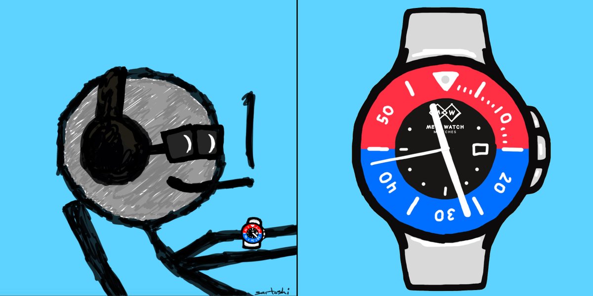 Only 1,5 hours until public sale of our mfatches (Mfers X MetaWatches) 

Who'll get one of the 69 rare ones with the spinning smoke effect at 4:20pm? 👀

They'll soon be visible LIVE and TICKING on opensea.

#mfers <a href="/sartoshi_nft/">@sartoshi_nft</a> #metawatches #nfts <a href="/unofficialmfers/">mfers</a>