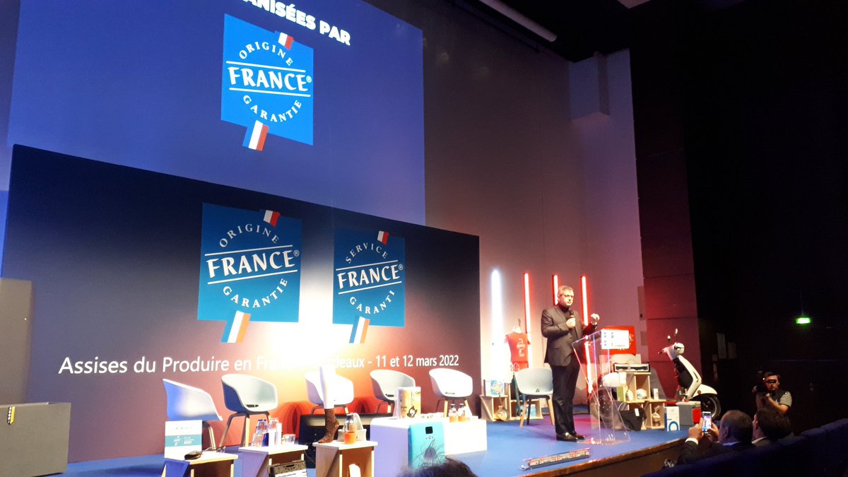 Ouverture des Assises par Yves JÉGO <a href="/yvesjego/">Yves Jégo</a> , Ancien Ministre, Président d'Honneur de la certification Origine France Garantie 🇫🇷

"Le 21ème siècle sera celui de la traçabilité des produits"

#APEF2022