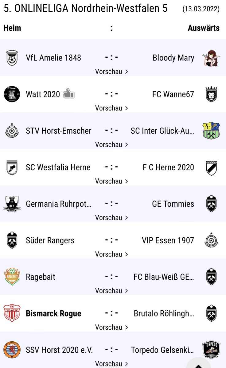 Herzschlagfinale am letzten Spieltag 5. Onlineliga NRW 5 am 34. Spieltag.