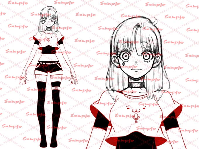 有償ご依頼進捗です
今回はLive2D用のイラストらしいのでかなり正確に描いていきたいです 