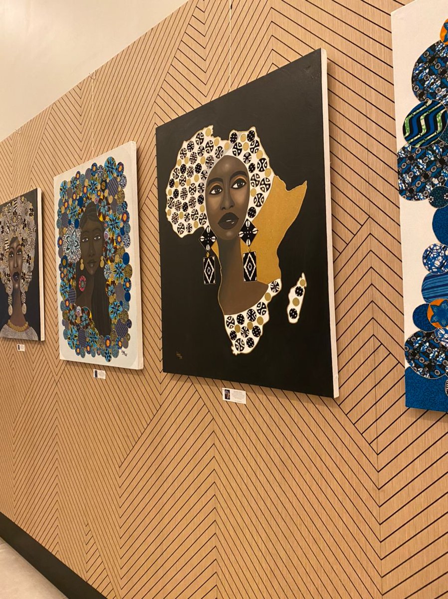 kulanfa's tweet photo. Exposition d'œuvres d'art de l'artiste @IrleyRivera 🇬🇼à Noom Abidjan Hotel 
@HafouToure
#Ruthtafebe
#art4npili #IWD2022 #guineabissau https://t.co/Fcs0hF2eYC