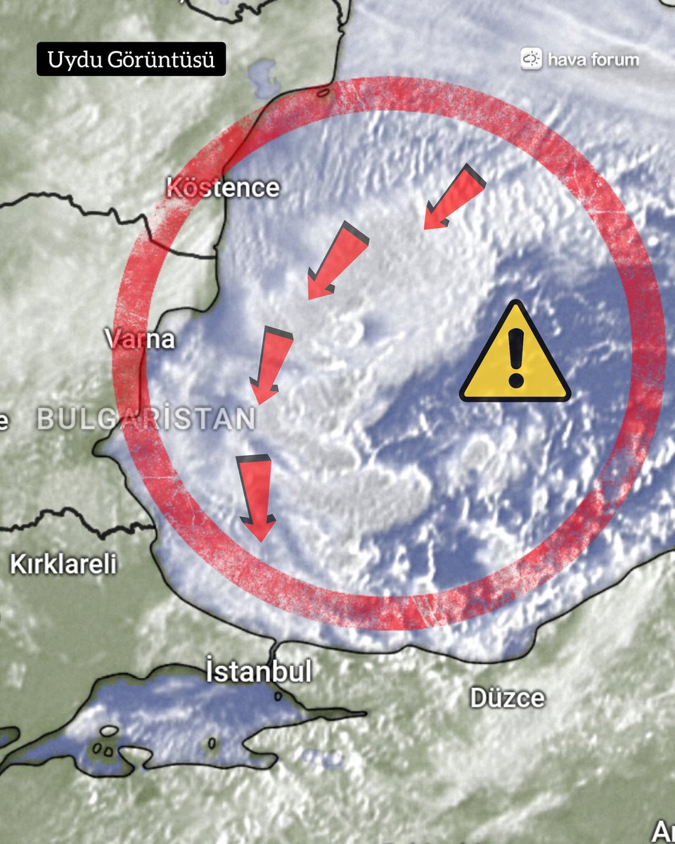 Devasa yoğun kar kütlesi yola çıktı. Aybar, vortex ile en etkili aşamasına geçiyor. Vortex, gelmeden önce yerel etkili öncü kar yağışı kütlelerini yolluyor. Özellikle öğleden sonra aracınızla trafikte olmayın! Heyecanla takipteyiz... #AybarKarFırtınası #istanbul #bursa
