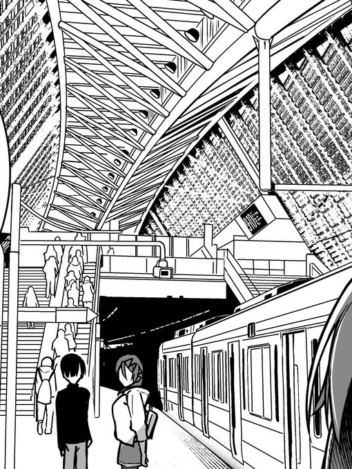 数日前の私「ここの背景は駅にしよ～!」

今の私「……」 