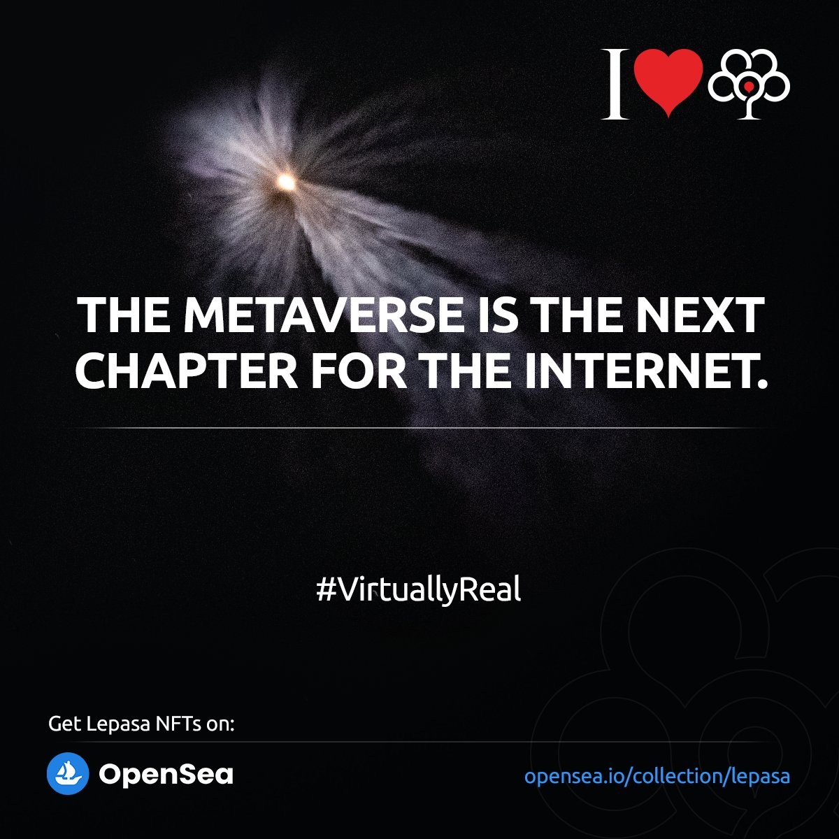 Lepasaorg's tweet photo. The #Metaverse is the next chapter for the Internet. 

Get #Lepasa #NFTs on #Opensea :

👉 https://t.co/sW5h0BpH6L

#NFTProject #NotJustJPEGs #LepasaNFT #NFT #NextGenNFTs #Lepaverse #lepa #lepatoken https://t.co/zwCpQgOtvI