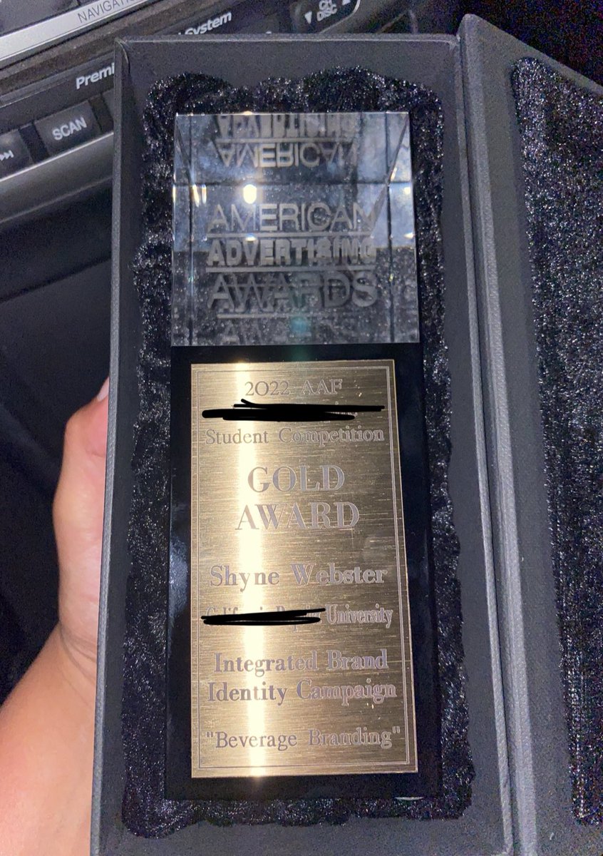 designedbyshyne's tweet photo. UPDATE I BROUGHT HOME THE GOLD!!! hundreds of entries and I won gold for an integrated brand identity system 🥳🥳🥳 onto the district level!!!! https://t.co/AywbniaOtQ