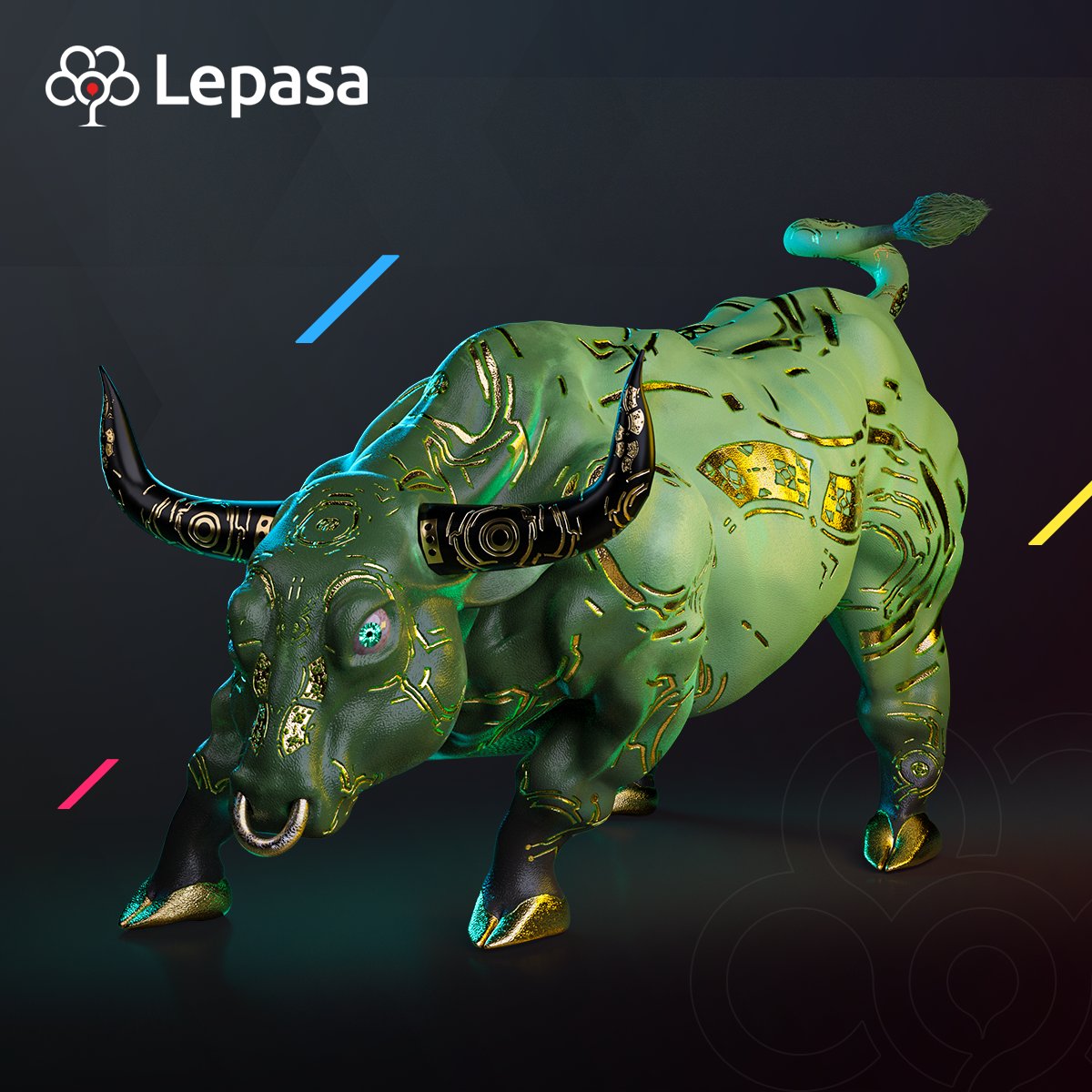 Lepasaorg's tweet photo. #Lepasa Bulls are the most powerful &amp; super rare among all the NFTs &amp; the only way to own them is by getting in the #Discord Battleground &amp; showing your skills. 

Join Lepasa Discord to participate: 
👉https://t.co/neLlNYcDaA

#LepasaNFT #Metaverse #FiestaLepasa #VirtuallyReal https://t.co/kDubvuJYUN
