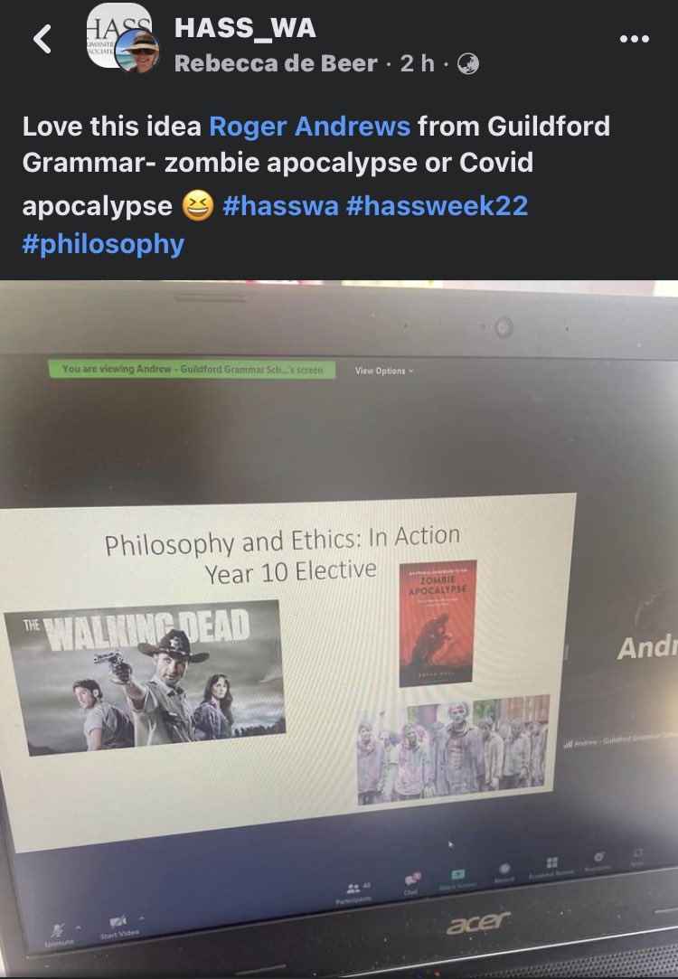 philosophyteach's tweet photo. I loved being a part of this awesome PL organised by โฆ@HASSWA5โฉ for HaSS week this year. Thanks for the opportunity- so many awesome ideas to share and celebrate! #hassweek #P4C https://t.co/7pegqtYqCj