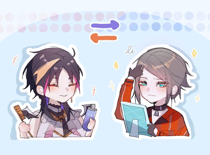 💜🧡 Hair change!
 #YaminoArt  #MystArt 