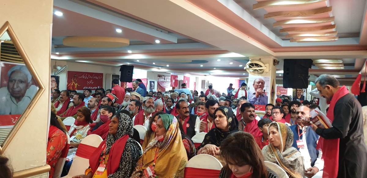 AwamiWorkers's tweet photo. AWP Third Federal Congress starting in Lahore, where delegates from Punjab, Sindh, Balochistan, Khyber Pakhtunkhwa, Gilgit-Baltistan &amp; Azad Kashmir have gathered to elect the party's federal leadership for a 2yr term. #AWPThirdCongress https://t.co/jO6BJhzDf8