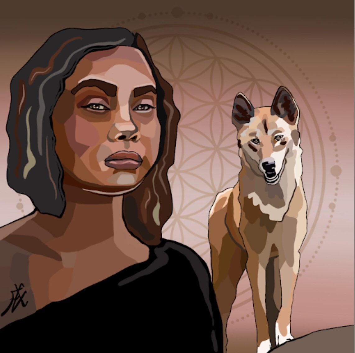 RedDevilBTC's tweet photo. @CozomoMedici Beauty!  I just minted this beautiful dingo @YearoftheWoman_  by the incredibly gifted @yasminshimaart Maybe you can mint a #yearofthedog too or your own Chinese zodiac sign 
#yearofthewoman https://t.co/u6D33aMeat