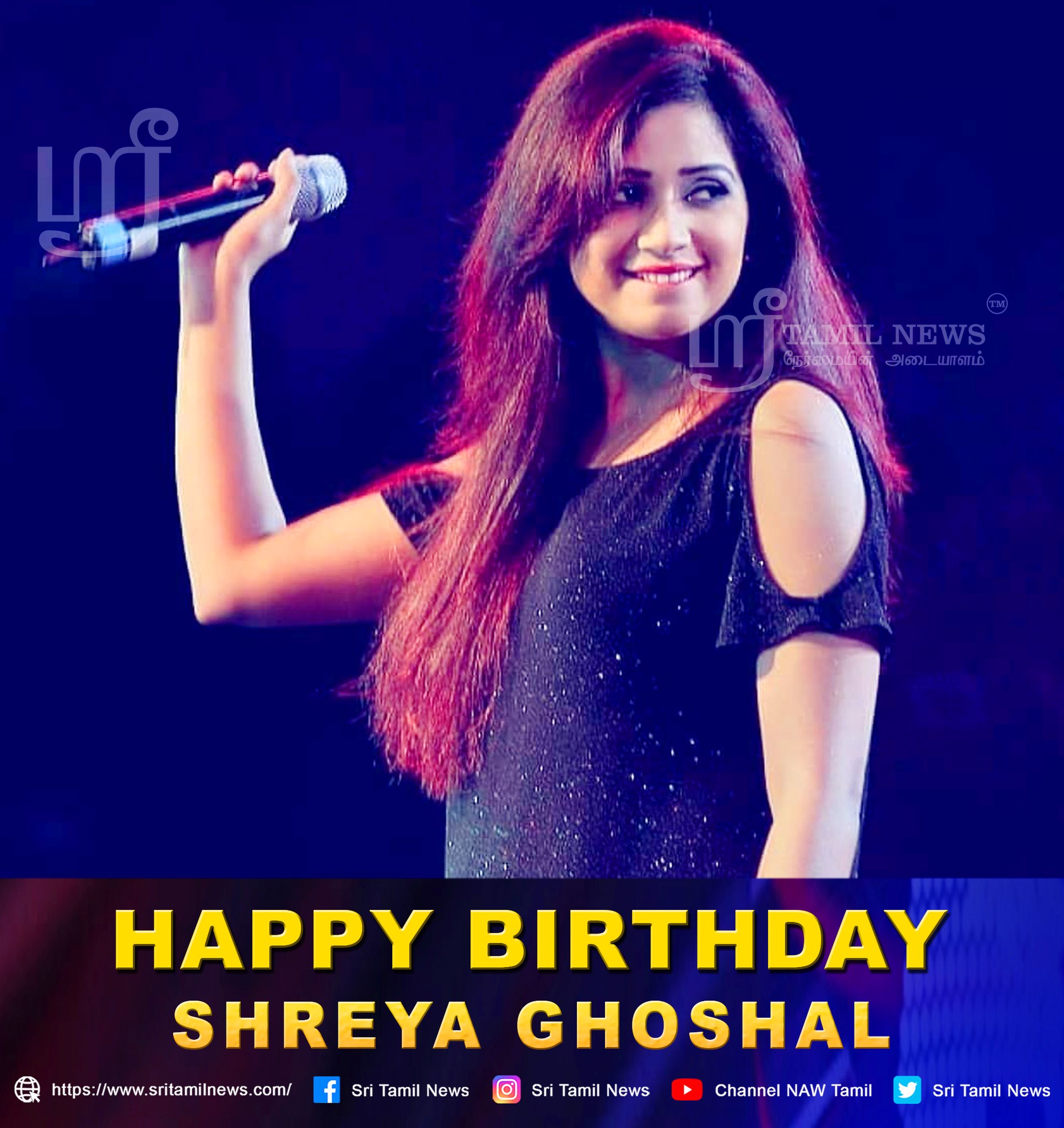   Happy Birthday Shreya Ghoshal 