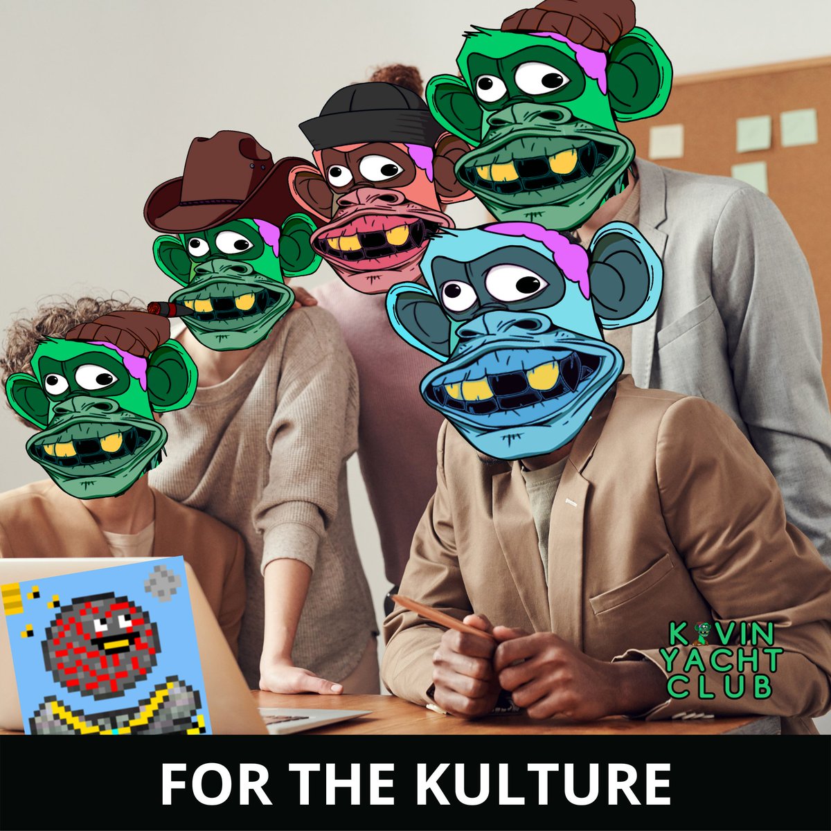 Kevins are ready for the @CosmiqToadzNFT

🐸🐸🐸🐸🐸🐸

For the Kulture! <a href="/kevinyachtnft/">Kevin Yacht Club</a>