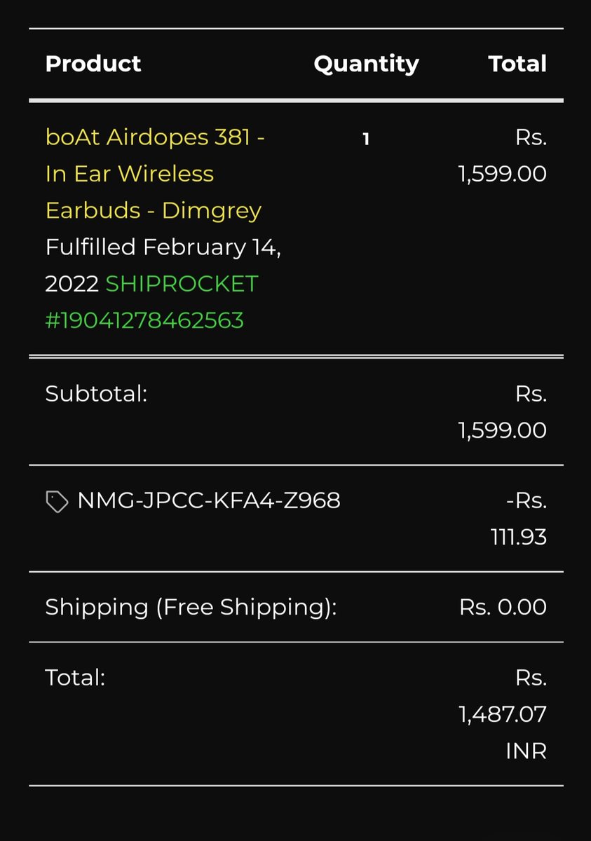 DebdeettaD's tweet photo. @amangupta0303 @RockWithboAt @Consumer2Court This was ordered by me from your official boat-lifestyle website dated 14th Feb,2022. After 21 days of usage I could see that the right side earbud is not taking charge. Tried every possible way from the manual.  2nd bad experience. https://t.co/wA6juvX5Rv