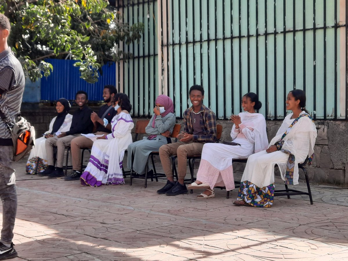CARDEthiopia's tweet image. Members of the first batch trainees of #CARDEthiopia's New Generation of Human Rights Defenders project from the Amigonian High School have founded "Youth Human Rights Defenders Club" and they are having their first public festival in school.