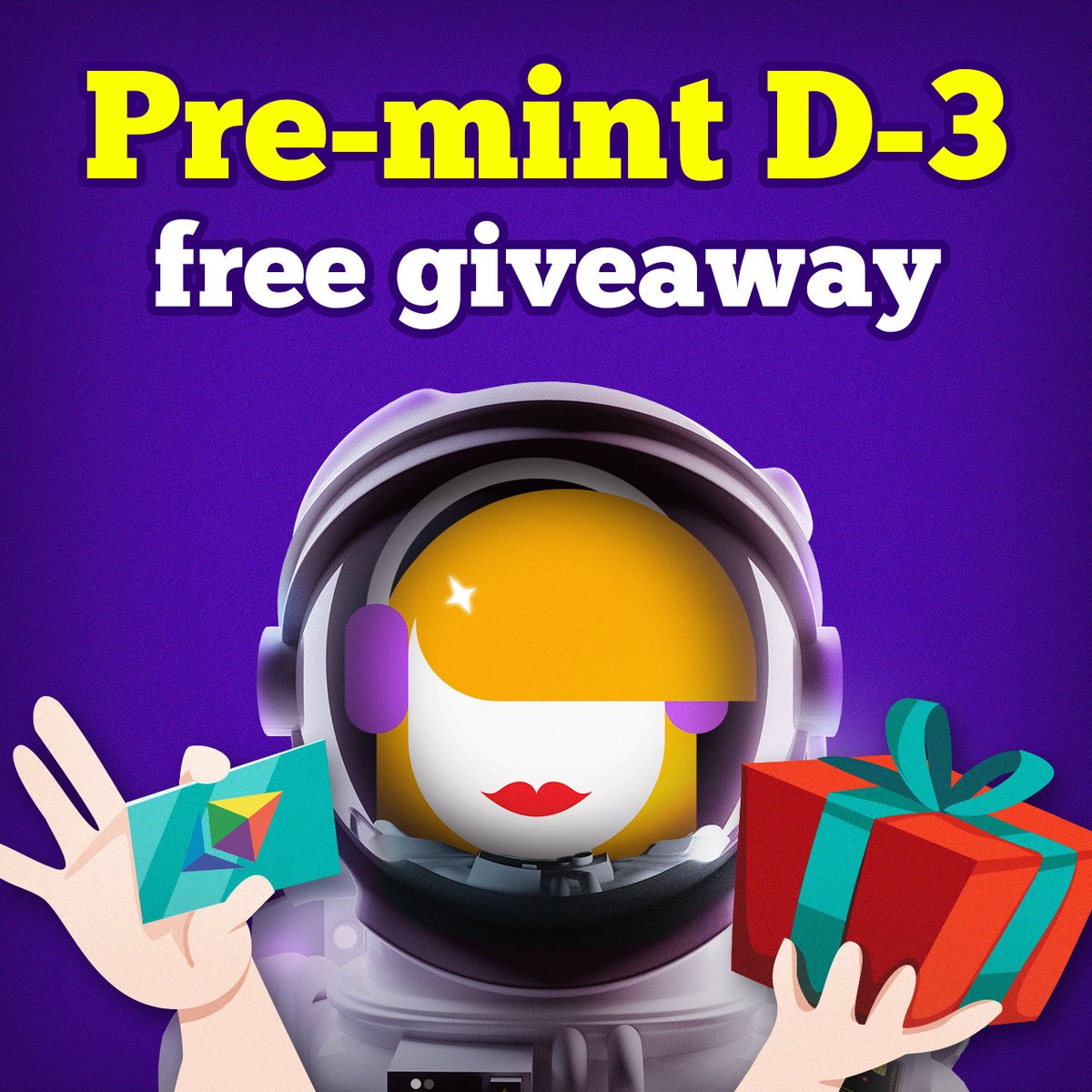 SPOONER_NFT's tweet photo. 💝Pre-sale D-3 GIVEAWAY💝

💸Prize 
- 10class NFT(0.2 ETH)*5

✔︎Mission 
- Join discord 💜https://t.co/MNgnM8dfHE
- GIVEAWAY BOT check on #freegiveaway channel.

Winners will be drawn randomly every 24hrs from 3/13~3/15.  

Good luck! 

#NFTGiveaway @NFTairdrop #freegiveaway https://t.co/UsENTSYEfd