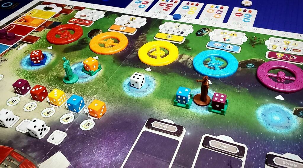 BoardGamerSteph's tweet photo. Origins: First Builders has all the rainbows! I can definitely approve of that! Dice workerplacement game from @boardanddice. Like most game from BnD it is super thinky! So much to do. 🤯
#originsfirstbuilders #origins #bgg #newgames #Allthegames #boardanddice https://t.co/G1ynxOMv2X